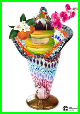 Coupe glace au macarons